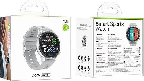 Умные часы Hoco Y31 (серебристый)