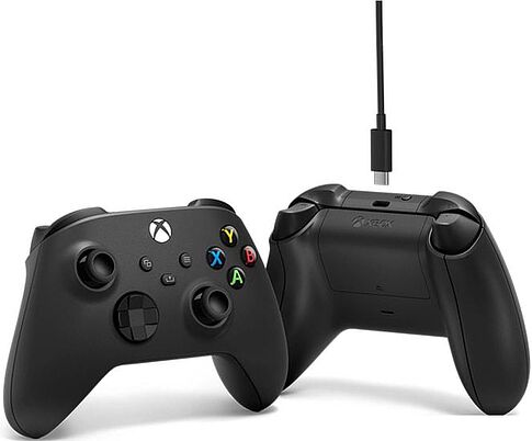 Геймпад Microsoft Xbox + USB-C кабель (черный)