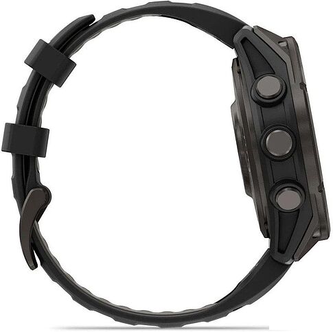 Умные часы Garmin Fenix 8 Pro 47мм (серый, черный силиконовый ремешок)