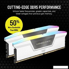 Оперативная память Corsair Vengeance RGB 2x16ГБ DDR5 6400 МГц CMH32GX5M2B6400C36W Оперативная память Corsair Vengeance RGB 2x16ГБ DDR5 6400 МГц CMH32GX5M2B6400C36W