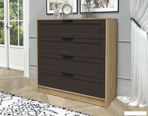 Комод Интерлиния Концепт Тренд КТ-К100 (дуб золотой/дуб английский)