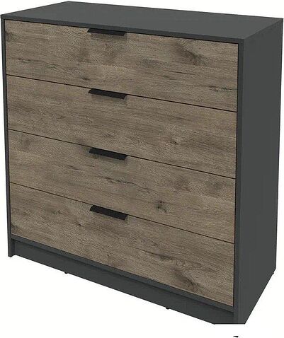 Комод Интерлиния Концепт КТ-К100 (дуб веллингтон/антрацит)