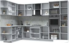Готовая кухня Интерлиния Берес 1.88x3.2 ВТ левая (дуб снежный/дуб королевский/серый каспий) Готовая кухня Интерлиния Берес 1.88x3.2 ВТ левая (дуб снежный/дуб королевский/серый каспий)