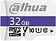 Карта памяти Dahua 32GB MicroSDHC C10/U3/V30 FAT32 DHI-TF-C100/32GB