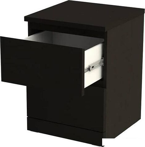 Тумба Mio Tesoro Варма 2 (шпон ясень, черный)