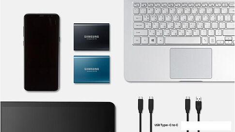 Внешний накопитель Samsung T5 1TB (черный)