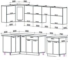 Угловая кухня Интерлиния Мила Gloss 50-12x28 (красный/черный глянец) Угловая кухня Интерлиния Мила Gloss 50-12x28 (красный/черный глянец)