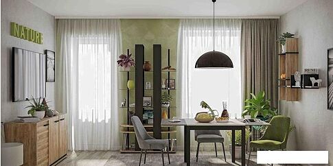 Тумба Глазов Nature 5 МЦН (дуб табачный craft/черный)