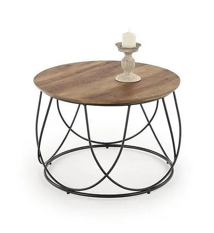 Журнальный столик Halmar Nubira (орех/черный)