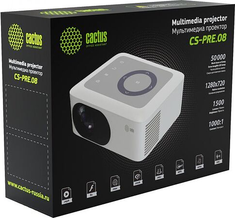 Проектор CACTUS CS-PRE.08WT.WXGA