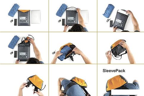 Рюкзак Lowepro SleevePack 13 (голубой/серый)