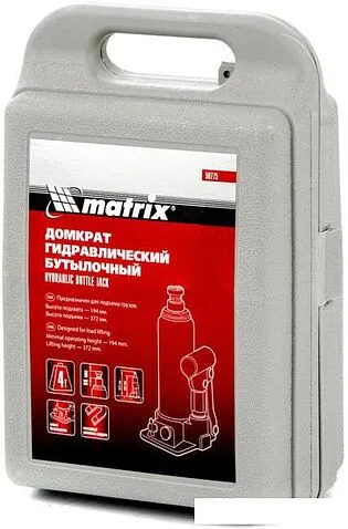 Бутылочный домкрат Matrix 50775 4т