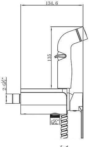 Гигиенический душ Lemark Solo LM7168CW