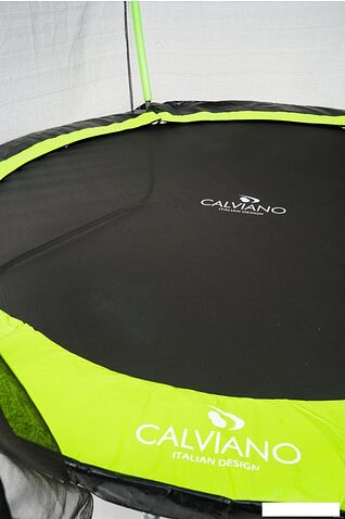 Батут Calviano Outside Master Green 374 см - 12ft (внешняя сетка, с лестницей)