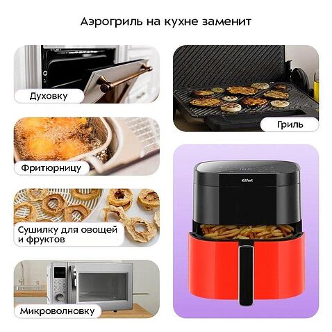 Аэрогриль (аэрофритюрница) Kitfort KT-2291