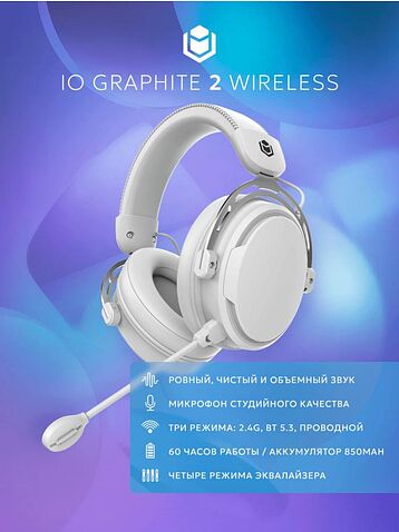 Наушники IO by Red Square Graphite 2 Wireless (белый)