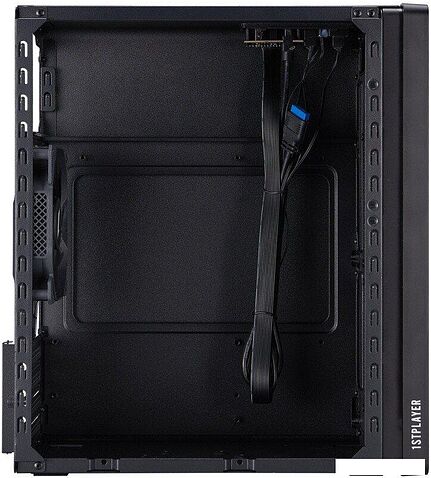Корпус 1stPlayer WD1 WD1-BK-3F (черный)