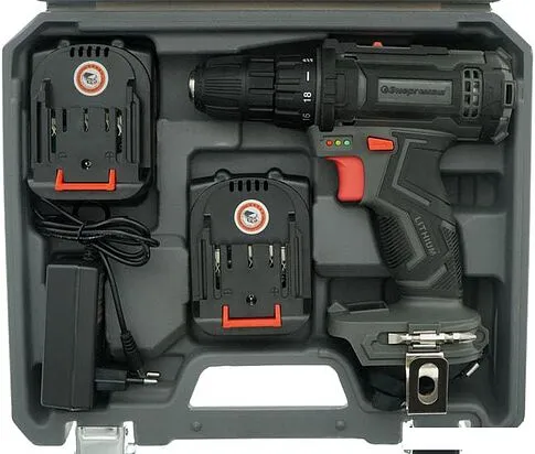 Дрель-шуруповерт Энергомаш ДШ-14К (с 2-мя АКБ, кейс)