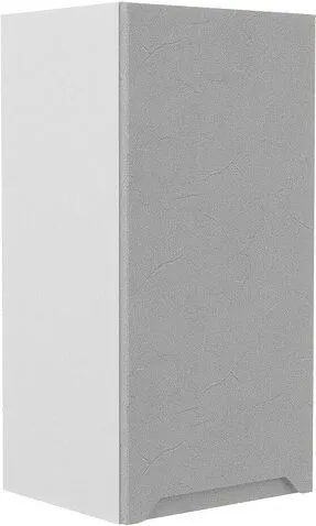 Шкаф навесной ДСВ Тренто П 350 левый (серый/белый)