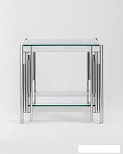Журнальный столик Stool Group Гэтсби 55x55 EET-027 (прозрачное стекло/сталь серебристый) Журнальный столик Stool Group Гэтсби 55x55 EET-027 (прозрачное стекло/сталь серебристый)