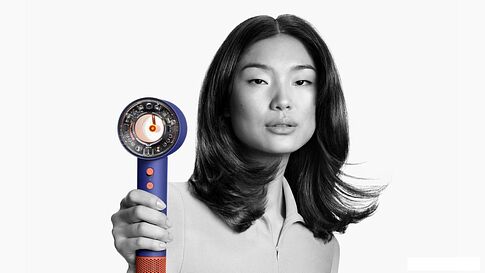 Фен Dyson HD16 Supersonic Nural Straight+Wavy (с переходником на евровилку, розовый канзан)