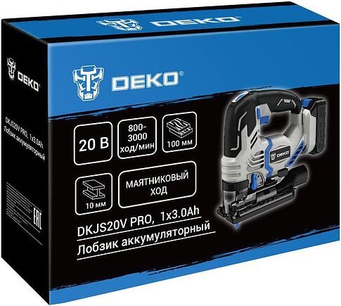 Электролобзик Deko DKJS20V PRO 085-1328 (с 1-им АКБ)