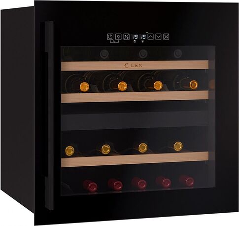 Винный шкаф LEX LWD6036BL Dual Zone S