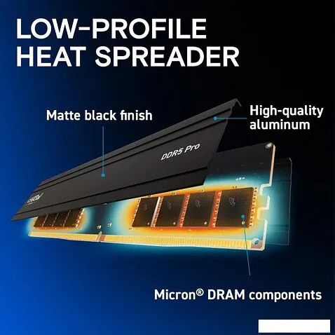 Оперативная память Crucial Pro 2x16ГБ DDR5 5600 МГц CP2K16G56C46U5
