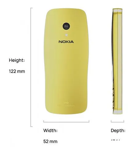 Кнопочный телефон Nokia 3210 4G (2024) Dual SIM TA-1618 (черный)