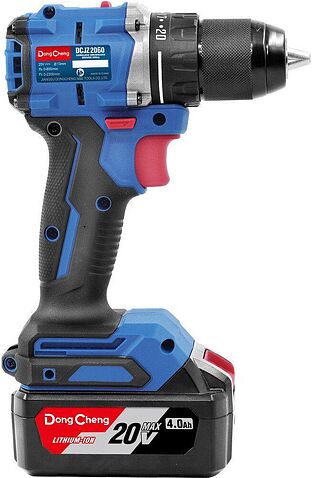 Дрель-шуруповерт DongCheng DCJZ2060 Type EM (с 2-мя АКБ, кейс)