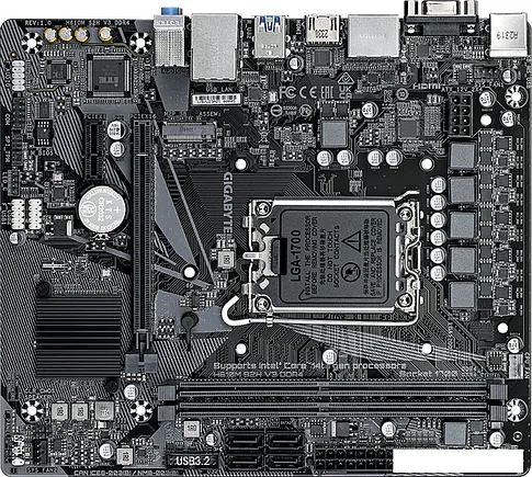 Материнская плата Gigabyte H610M S2H V3 DDR4 (rev. 1.0)