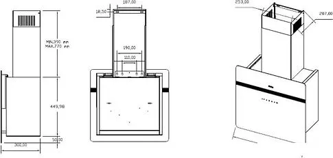 Кухонная вытяжка Korting KHC 69131 GXW