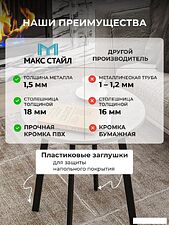 Журнальный столик Макс Стайл СтЖ-525-4 (бетон темный)