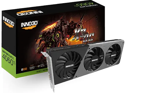 Видеокарта Inno3D GeForce RTX 4060 Ti 8GB X3 OC N406T3-08D6X-171153L