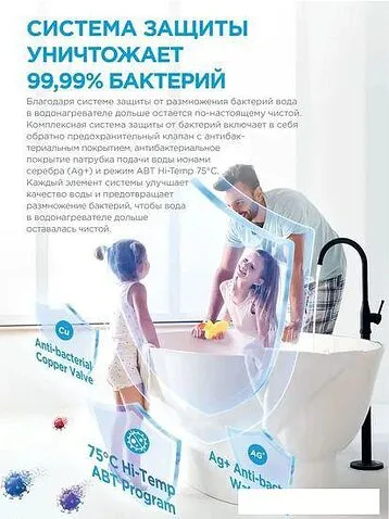 Накопительный электрический водонагреватель Midea HRE MWH-8015-HRE