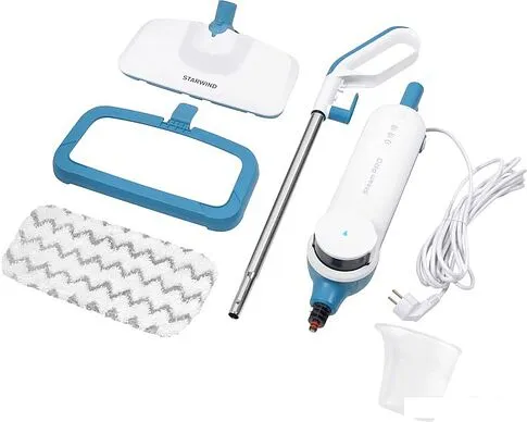 Паровая швабра StarWind SSM5400 (белый/темно-синий)