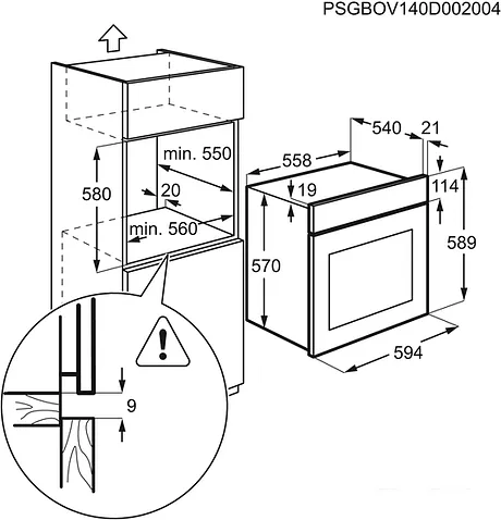 Духовой шкаф Electrolux OEF5C50Z