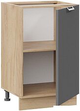 Шкаф напольный Трия Кимберли 1Н5 (дуб крафт золотой/титан)