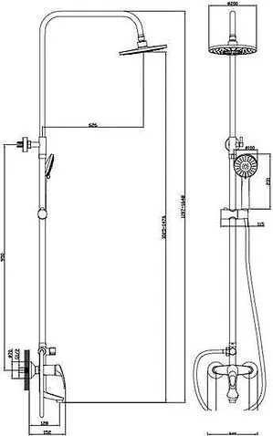 Душевая система  Diadonna D80335111