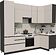 Готовая кухня ВерсоМебель Эко Премиум 1.2x2.7 правая (кашемир/ст. мрамор лацио)