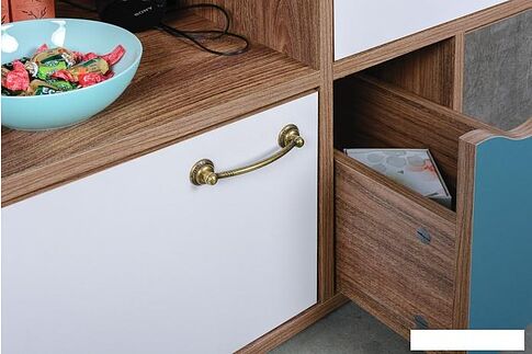 Комод Mobi Вайс 10.104 (морское дерево К 015PW-камень т.-0244 SU-белый пр.)