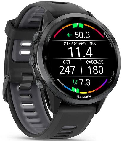 Умные часы Garmin Forerunner 970 47 мм (темно-серый/серый)
