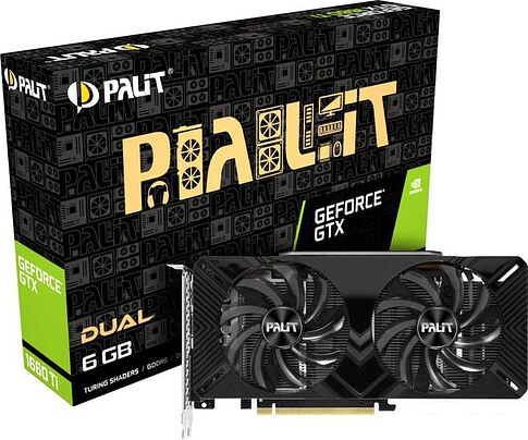 Видеокарта Palit GeForce GTX 1660 Ti Dual 6GB GDDR6 NE6166T018J9-1160C