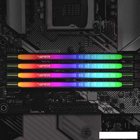 Оперативная память Patriot Viper Steel RGB 16ГБ DDR4 3200 МГц PVSR416G320C8