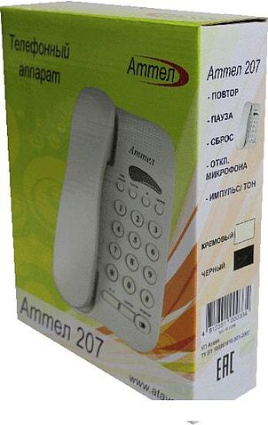 Проводной телефон Аттел 207 (кремовый)
