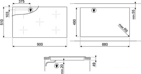 Варочная панель Smeg SI2M7953DW