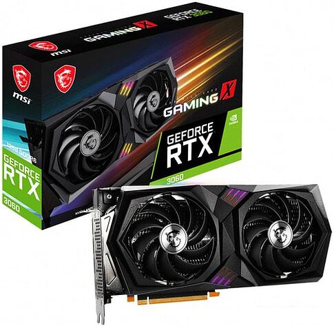 Видеокарта MSI GeForce RTX 3060 Gaming X 12G