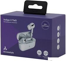 Наушники AccesStyle Indigo II TWS (белый) Наушники AccesStyle Indigo II TWS (белый)