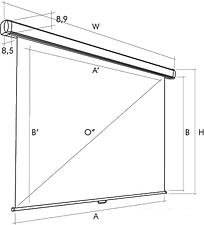Проекционный экран Ligra Domoroll 300x225 (387643)