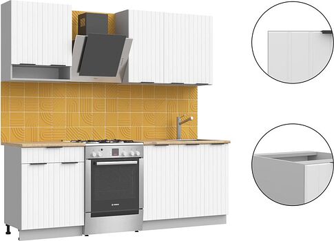 Готовая кухня Arvento АНТА-плюс 1.6м (белый)